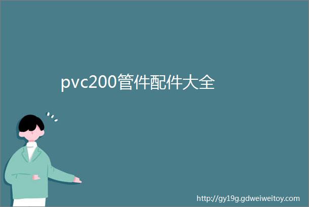 pvc200管件配件大全